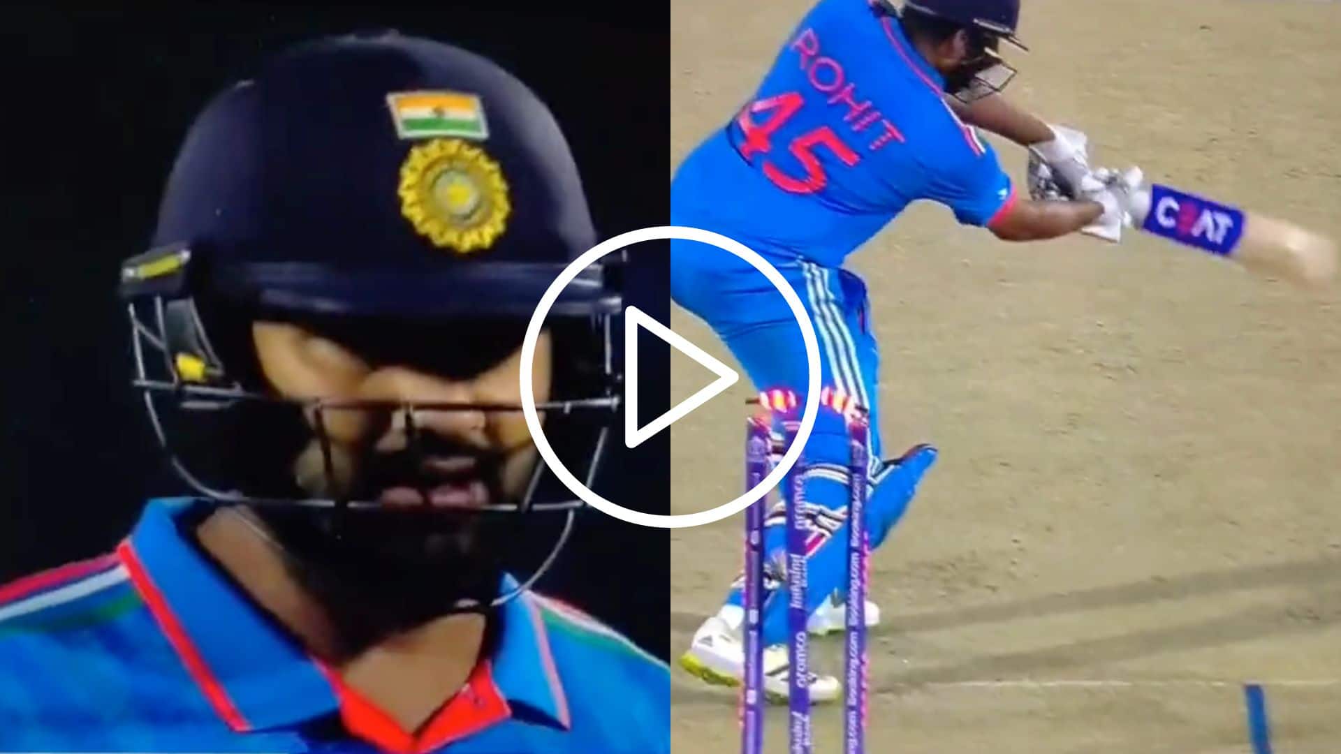 [Watch] Rohit Sharma ‘Furious’ After Dragging A Nothing Delivery Onto Stumps